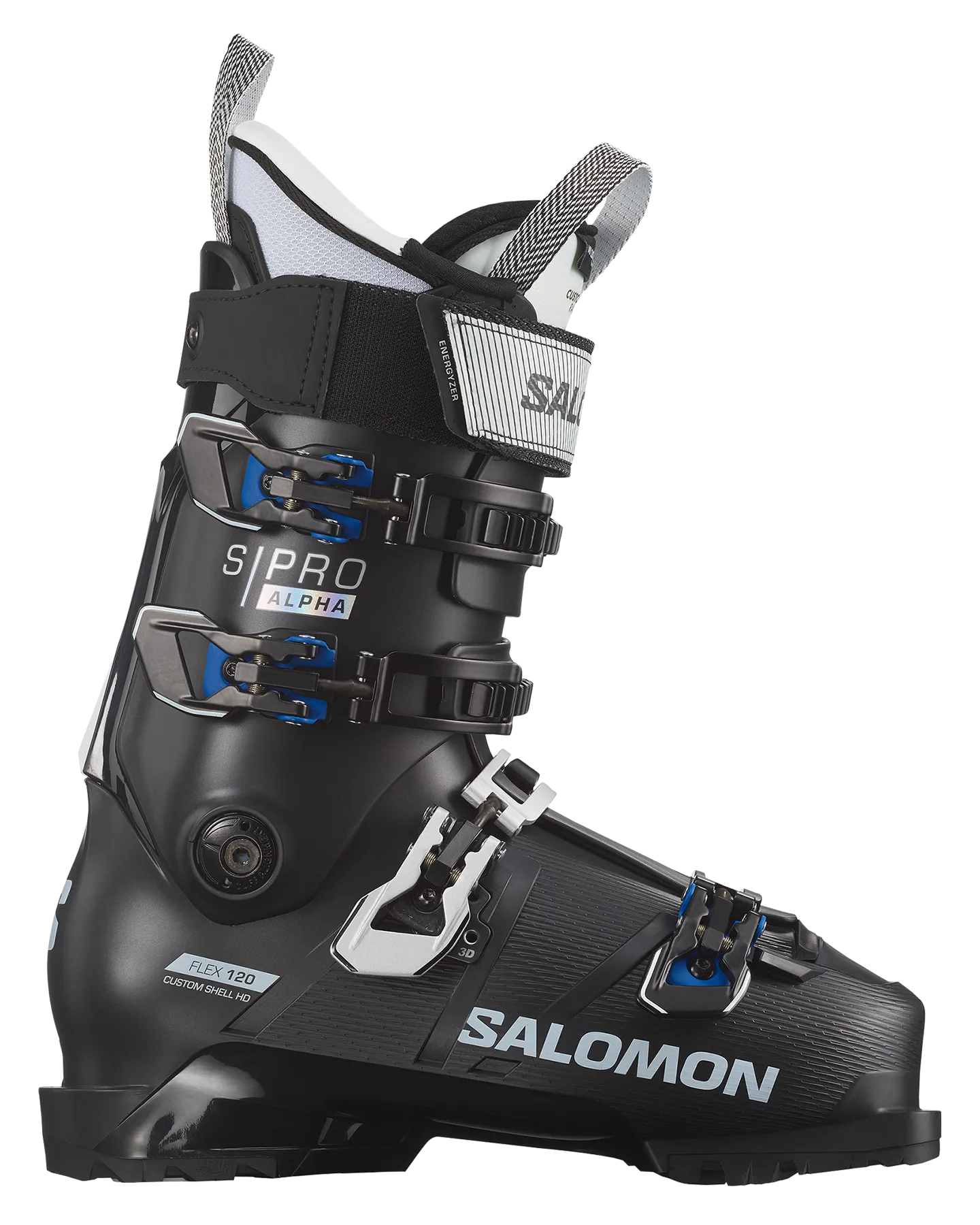 Salomon S/Pro Alpha 120 El Ski Boots - Black/Race Blue