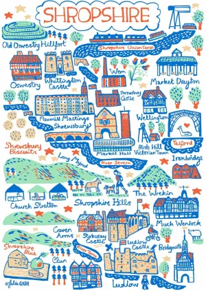 Shropshire Art Print