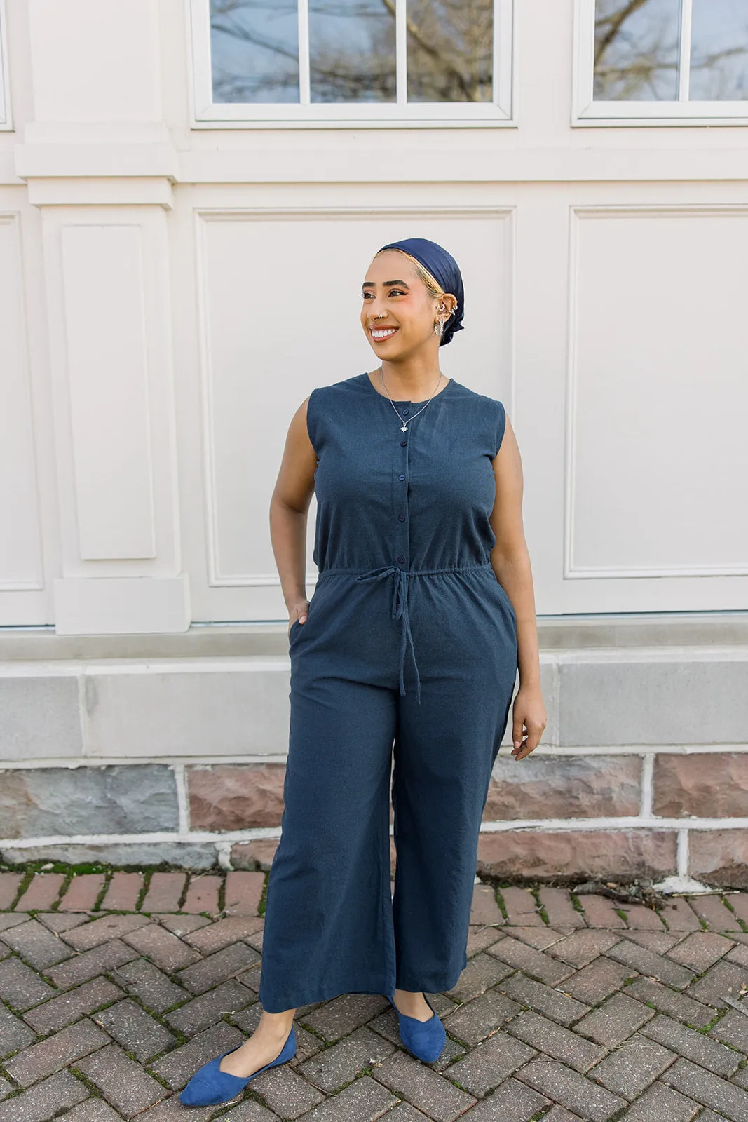 Sleeveless Woven Jumpsuit