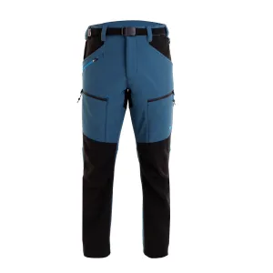 SPHERE PRO FUEL-V2 PANTALONI INVERNALI UOMO SOTSHELL IDROREPELLENTI E TRASPIRANTI DA TREKKING/HIKING - NUOVI ARRIVI 23/24 - COLORE: AZZURRO CORALLO/NERO