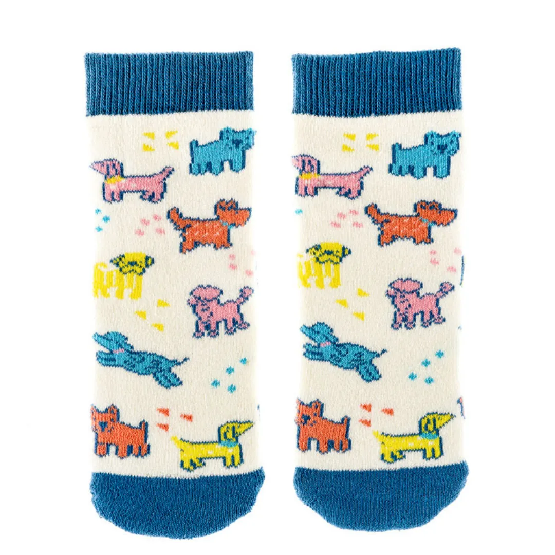 Squelch Tots Socks Pastel Poodles Age 1-2