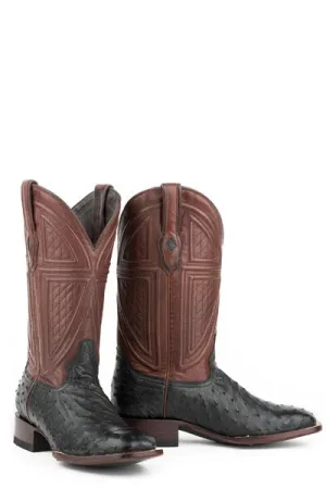 Stetson Mens Dillon Ostrich Square Toe Boots Style 12-020-1852-0210