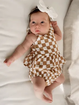 Sundae Checkerboard / Organic Peplum Set