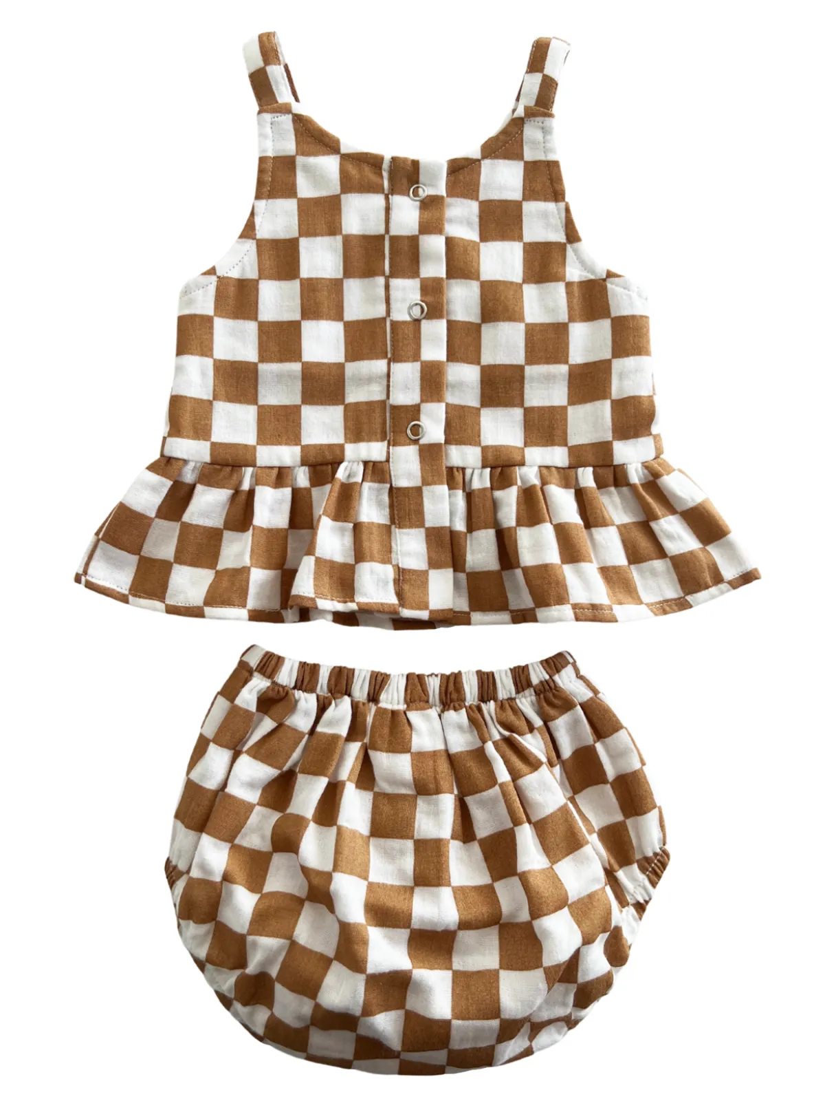 Sundae Checkerboard / Organic Peplum Set