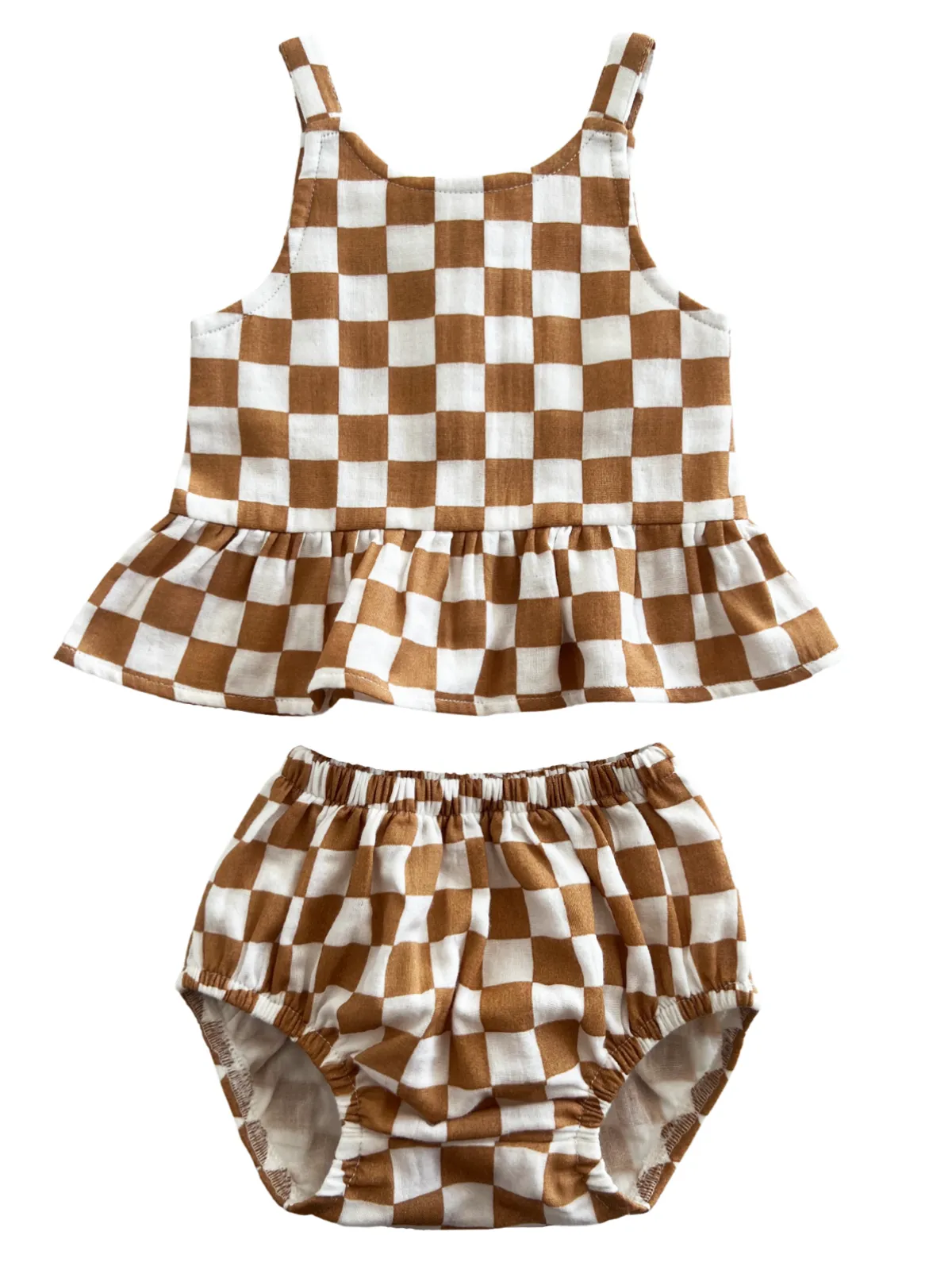 Sundae Checkerboard / Organic Peplum Set