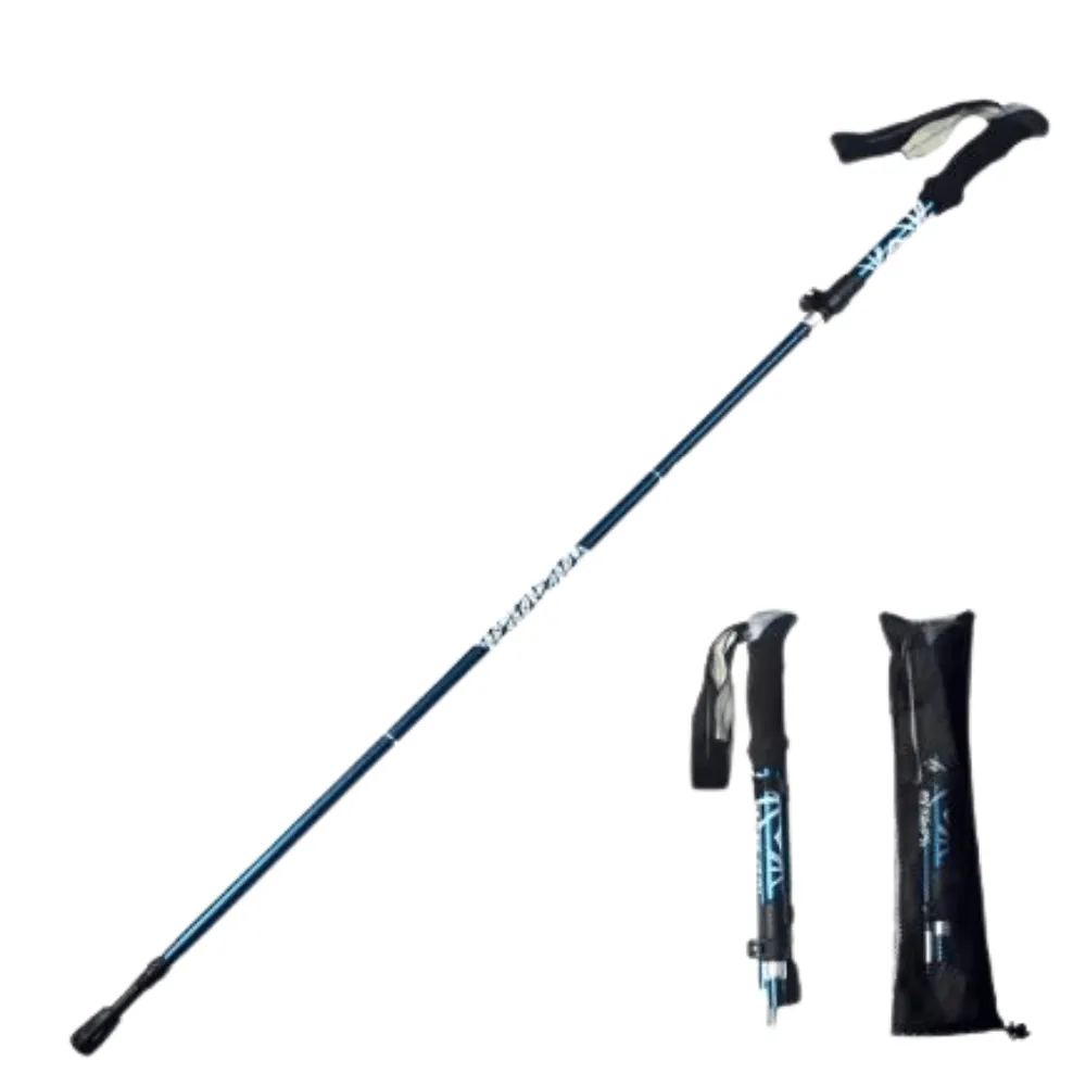 Telescopic Trekking Pole blue