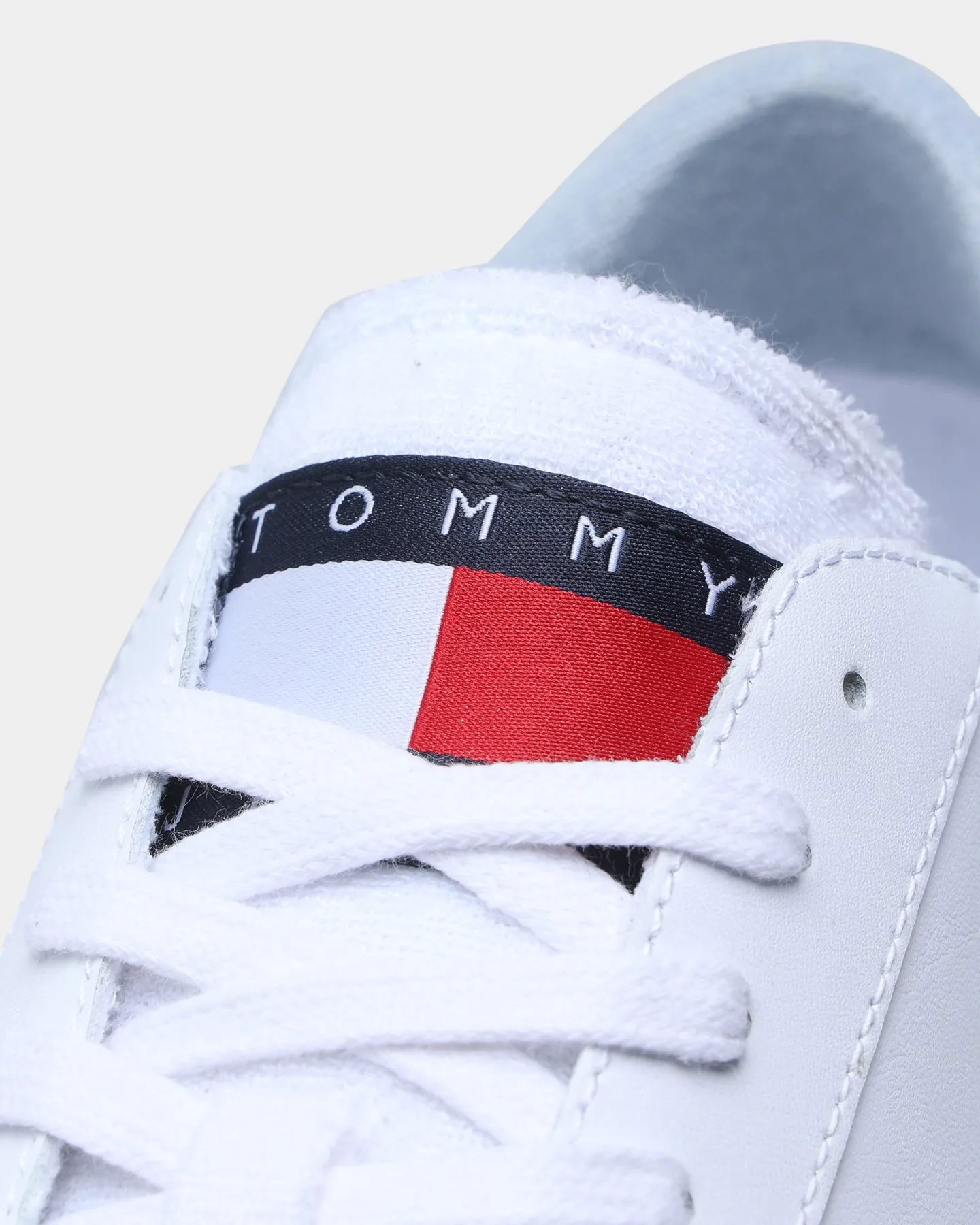 Tommy Jeans Leather Low Cut Vulcanised Sneaker White