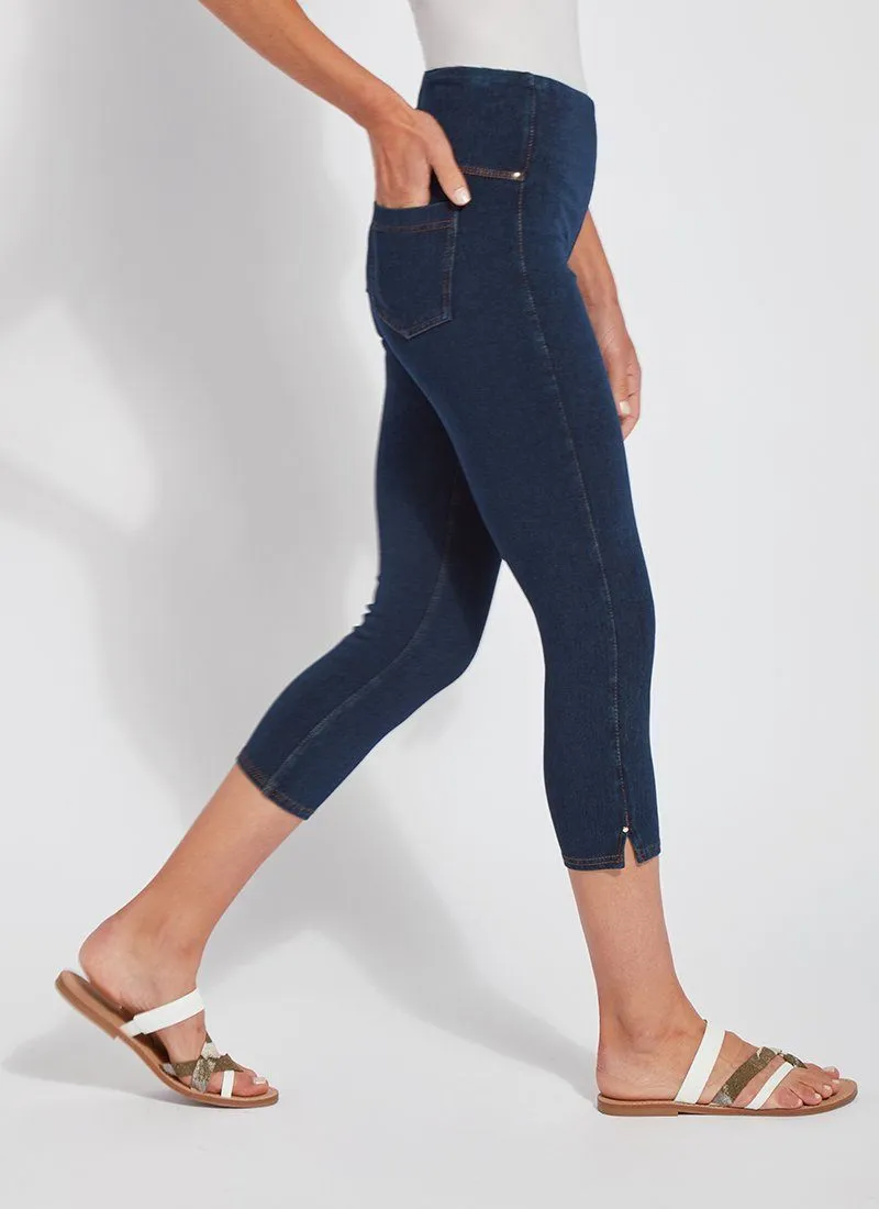 Toothpick Capri ("Cool"-ing Knit Denim 21.25" Inseam)