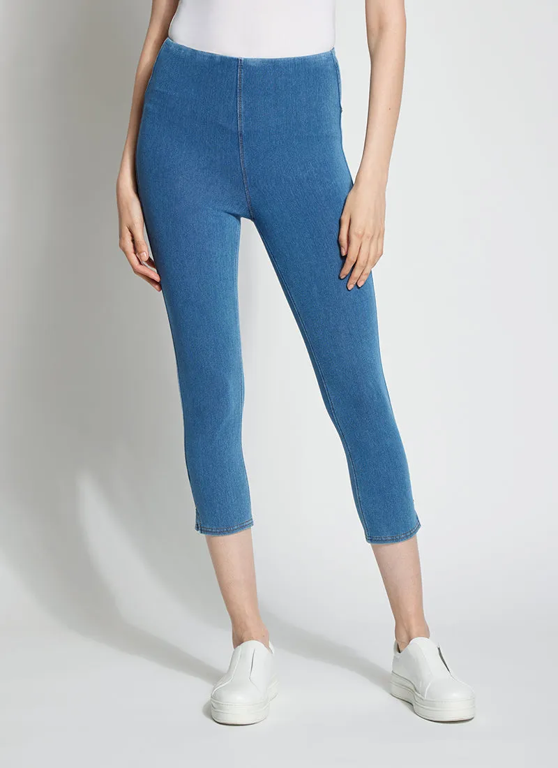 Toothpick Capri ("Cool"-ing Knit Denim 21.25" Inseam)