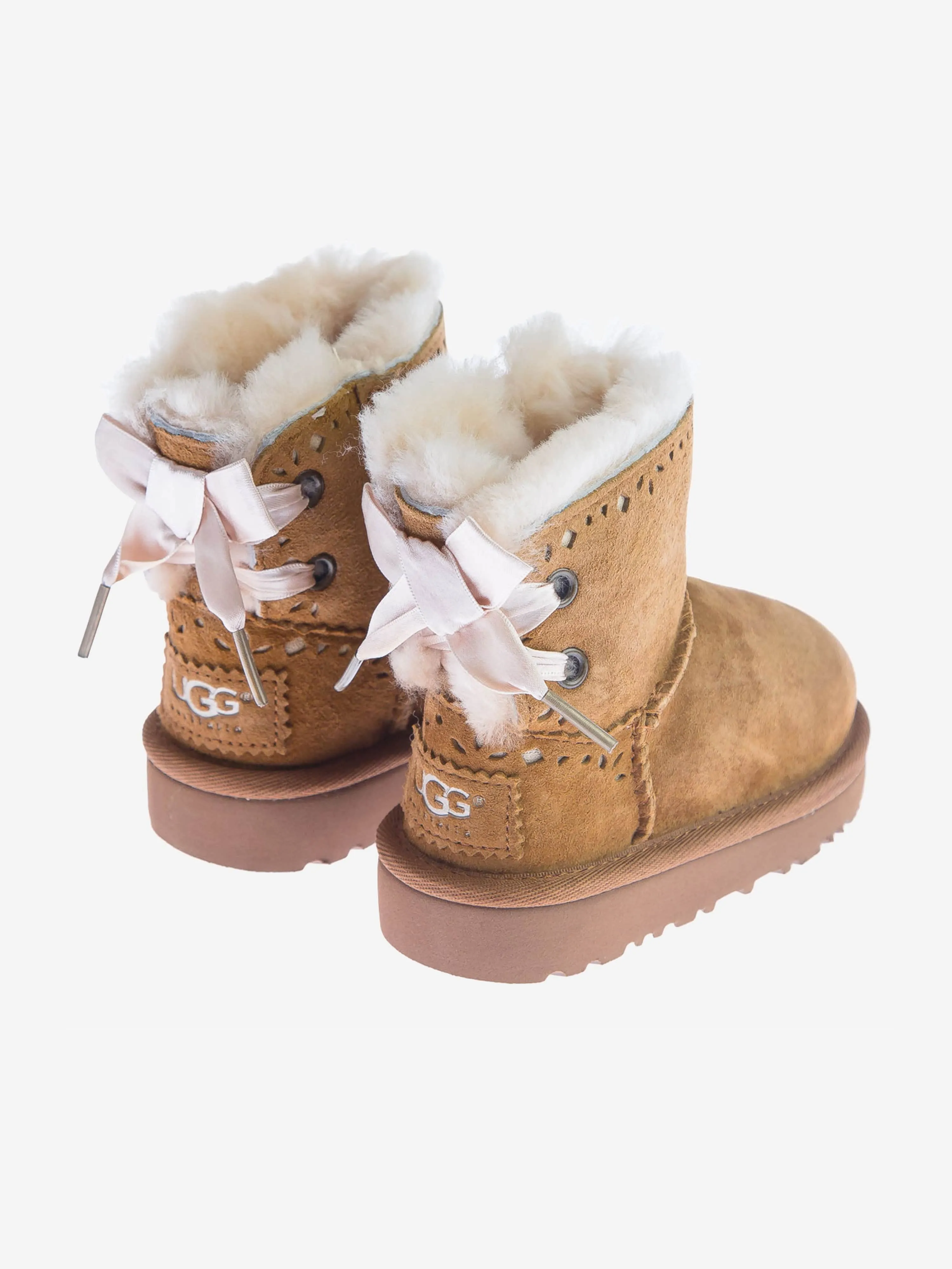 UGG AUSTRALIA SHEEPSKIN DIXI FLORA BOOTS