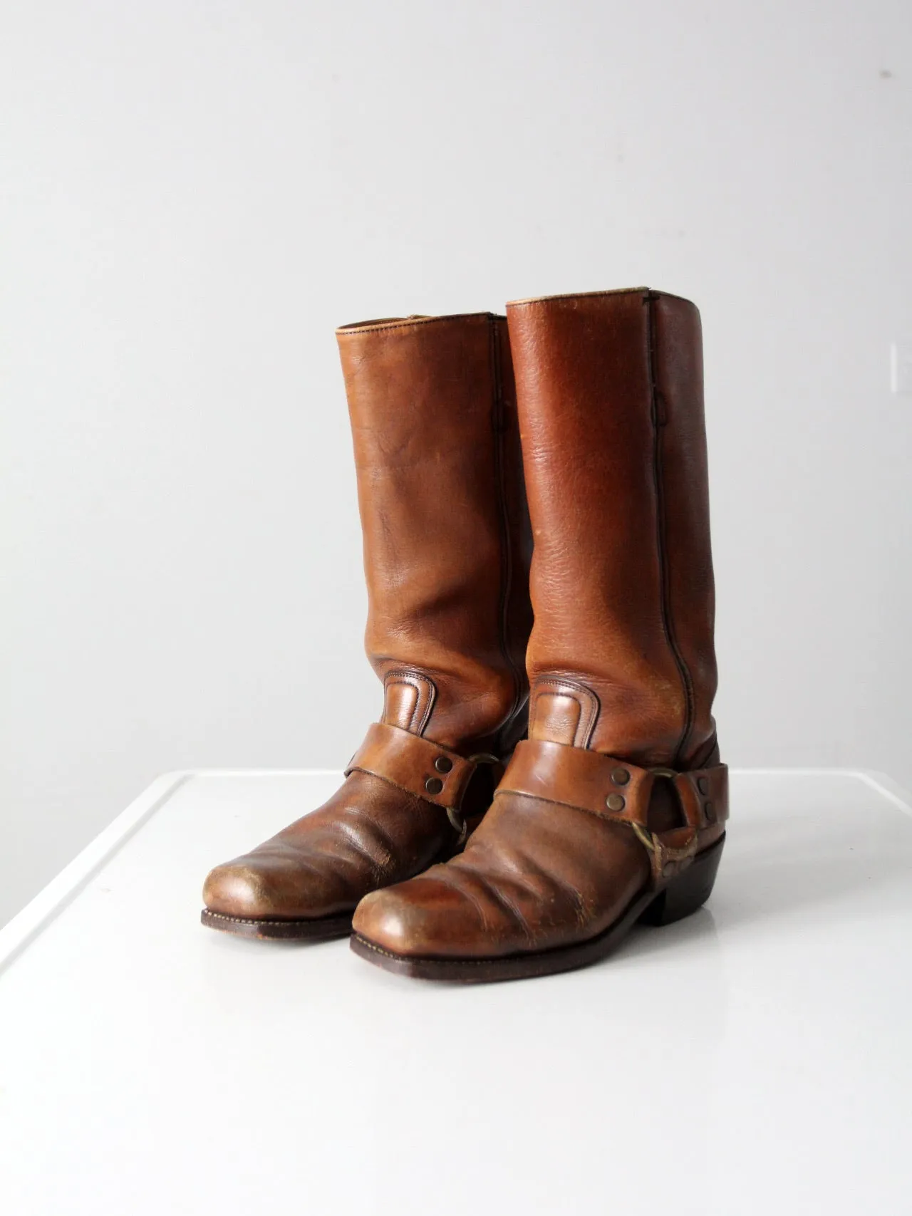 vintage Frye black label motorcycle boots