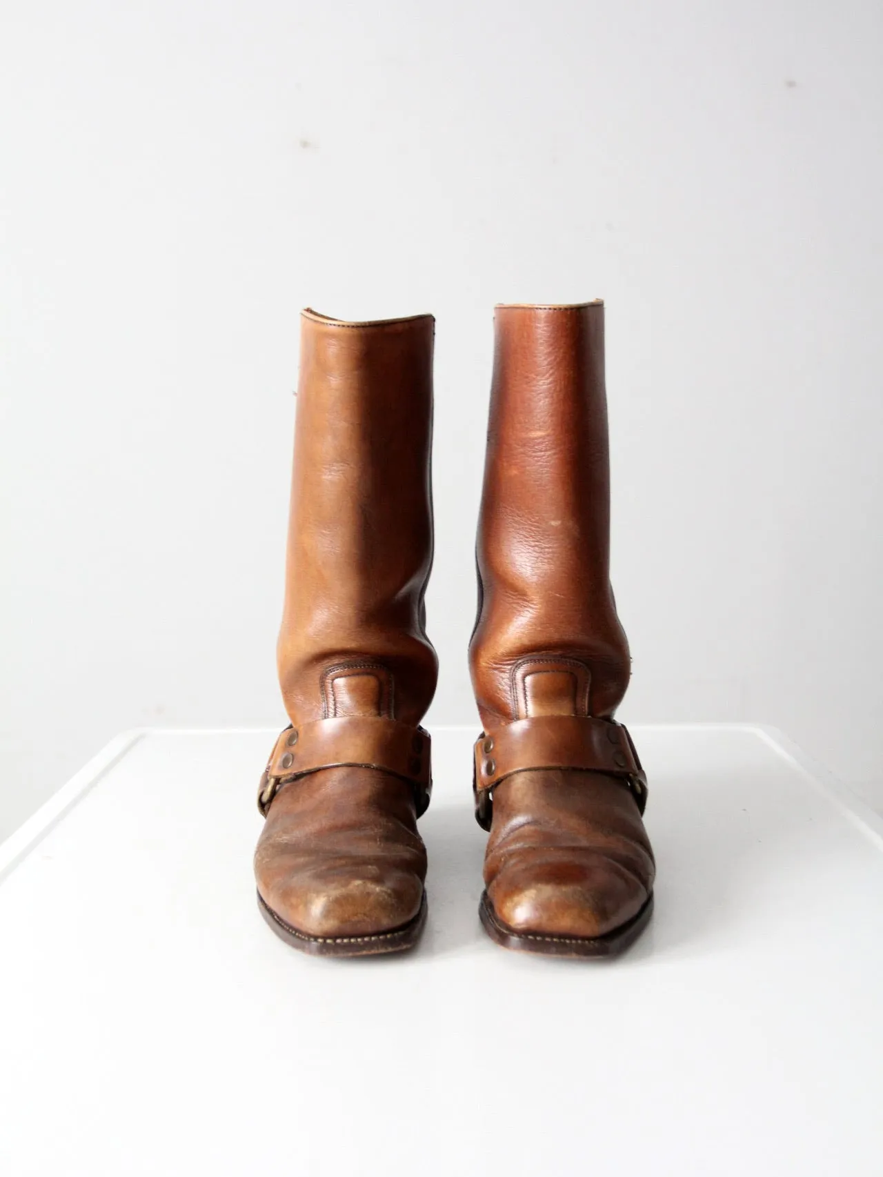 vintage Frye black label motorcycle boots