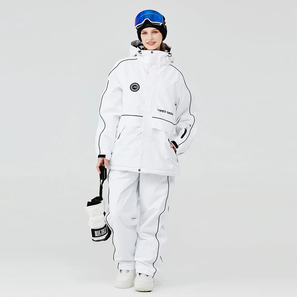 Women Snowboarding Suit Waterproof Ski Jacket Pants Set