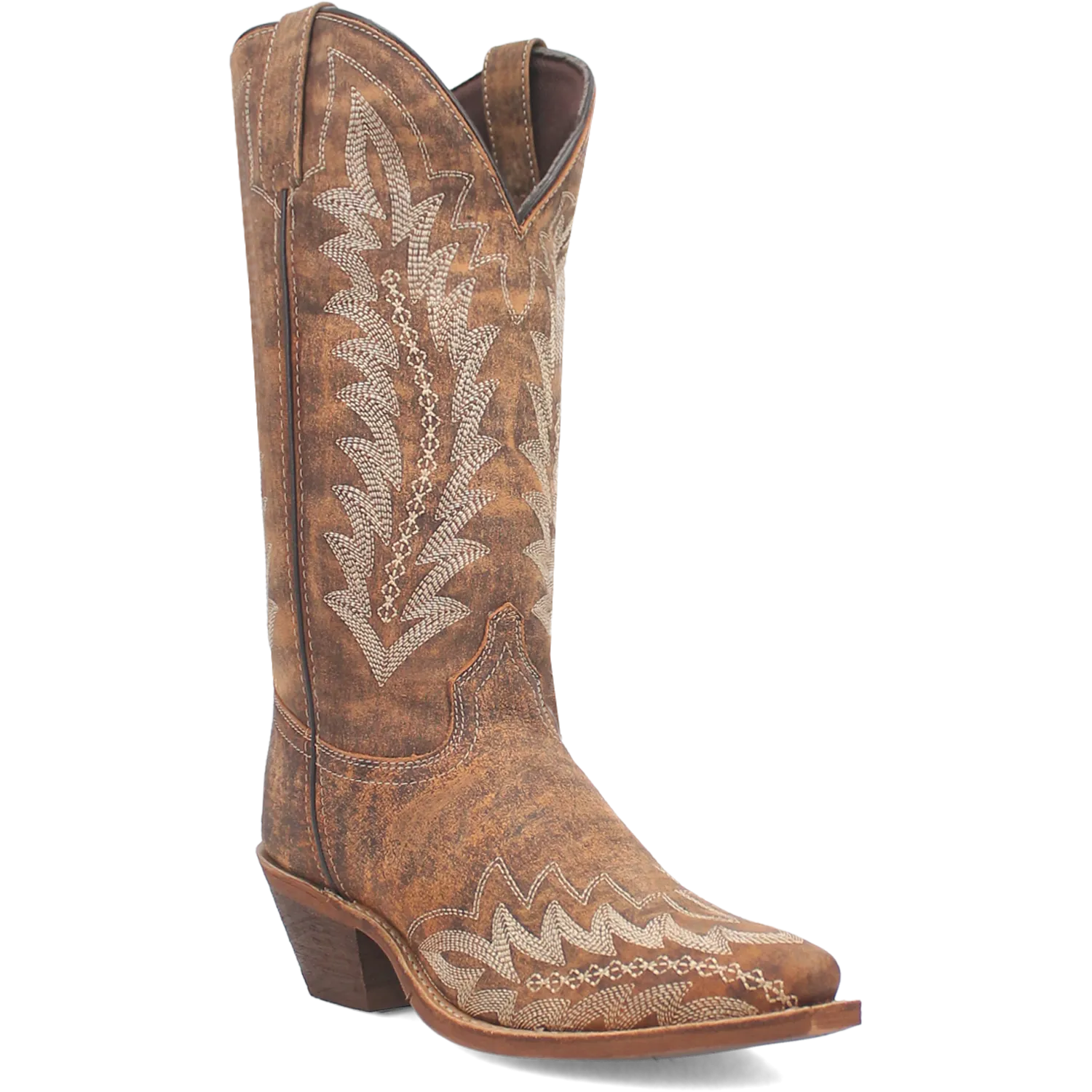 Women's Laredo 52189 12" Emmylee Tan Snip Toe Boot