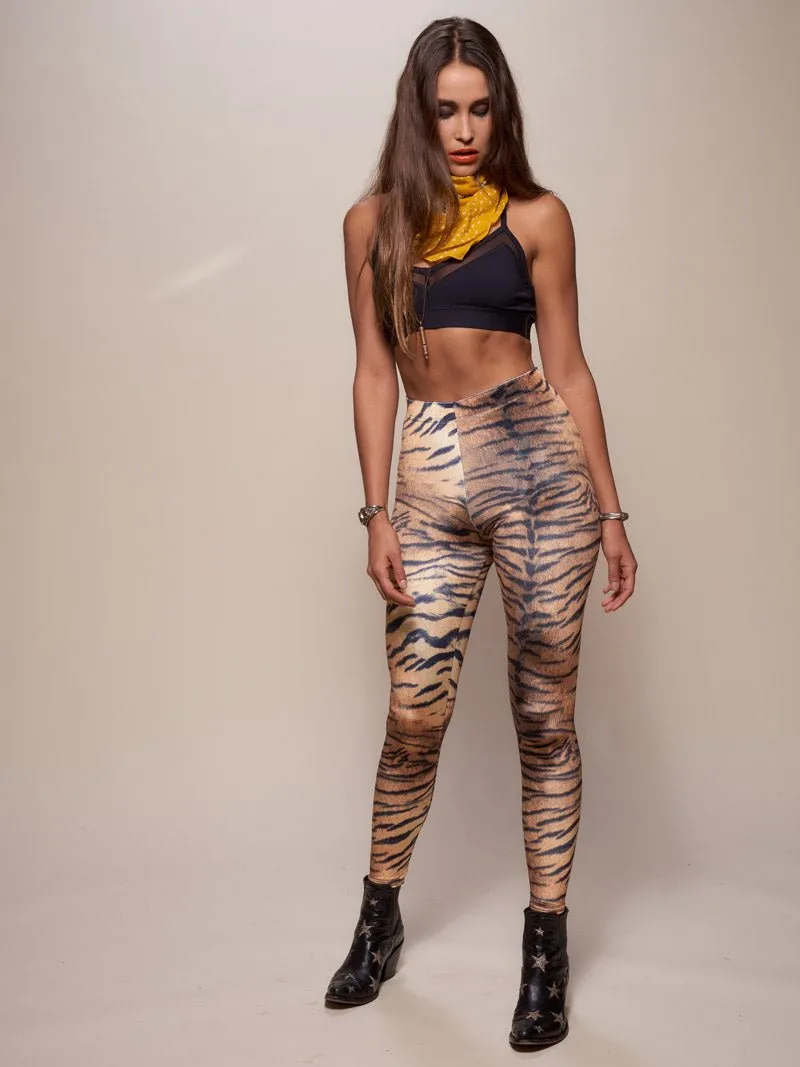 Women's Velvet Leggings | Tiger