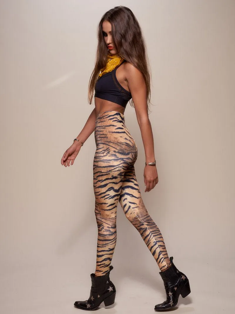 Women's Velvet Leggings | Tiger