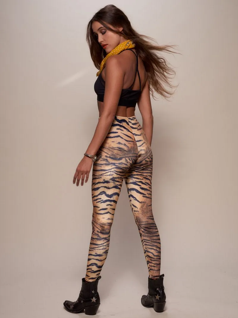 Women's Velvet Leggings | Tiger