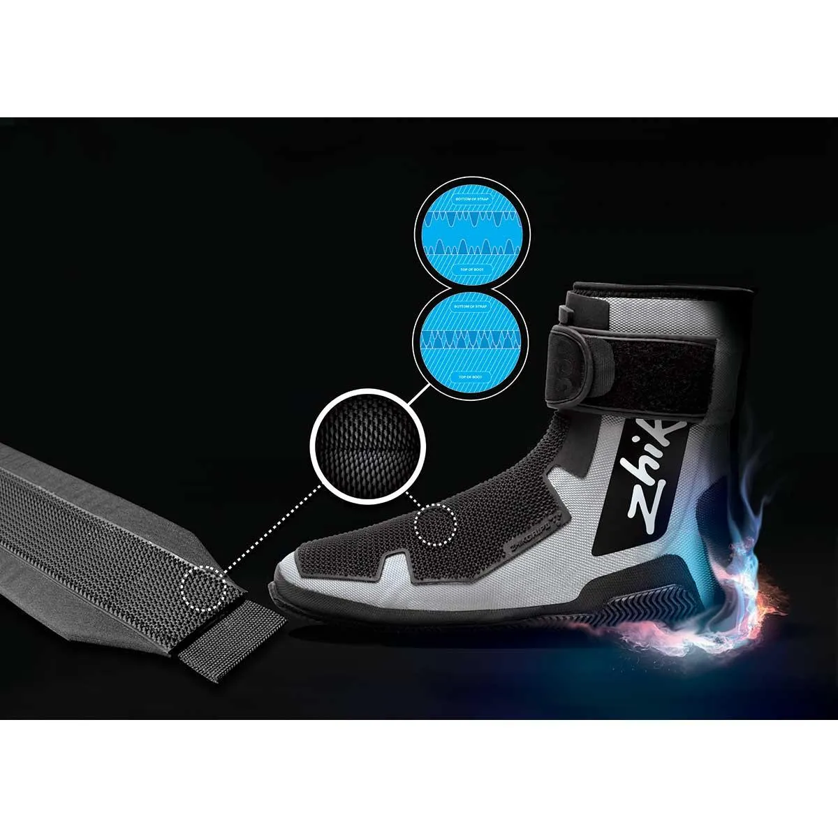 Zhik 560 Sailing Boots with Laser Grip II Hiking Strap