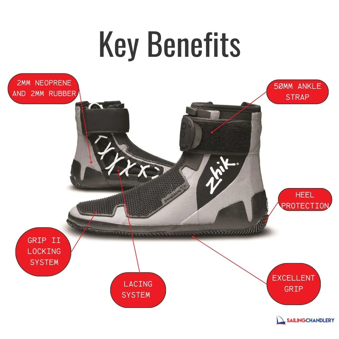 Zhik 560 Sailing Boots with Laser Grip II Hiking Strap